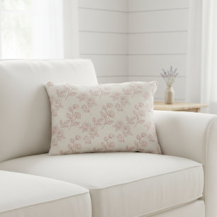 Elegant Red Rose Paper Chintz Decorative Cushion