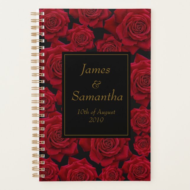 Elegant Red Rose - Wedding Planner (Front)