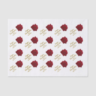 Elegant Red Rose - Wedding Tissue Paper