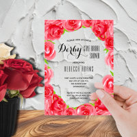 Elegant Red Roses Derby Bridal Shower