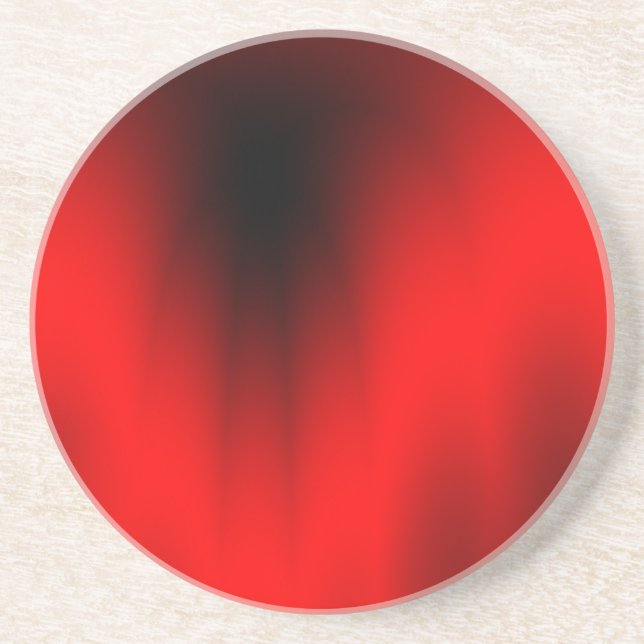Elegant Red Splash Coaster (Front)