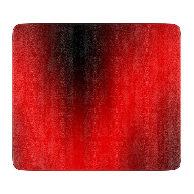 Elegant Red Splash Glass Cutting Board (Front)