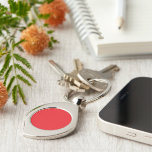 Elegant Red Swirl Keychain for Everyday Use