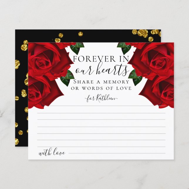 Elegant Red Turkish Rose Share a Memory Card (Front/Back)