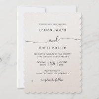 Elegant Refined Luxury Calligraphy Wedding