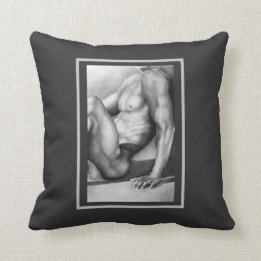 Elegant Refined Male-nude Masculine Art Cool Cushion