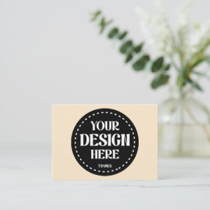Elegant, refined, sleek & minimalist enclosure card