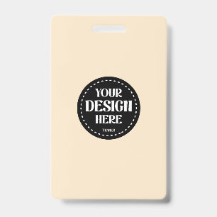 Elegant, refined, sleek & minimalist ID badge