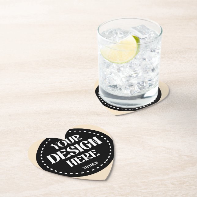 Elegant, refined, sleek & minimalist paper coaster (Insitu)