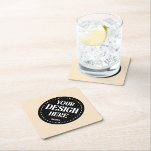 Elegant, refined, sleek & minimalist paper coaster