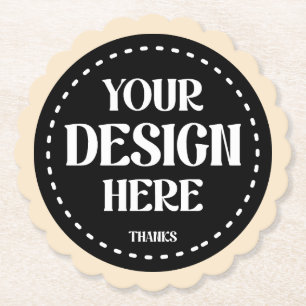 Elegant, refined, sleek & minimalist paper coaster