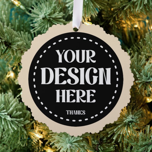 Elegant, refined, sleek & minimalist tree decoration card (Insitu (Tree))