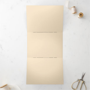 Elegant, refined, sleek & minimalist Tri-Fold announcement
