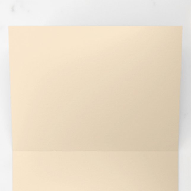 Elegant, refined, sleek & minimalist Tri-Fold invitation (Inside First)