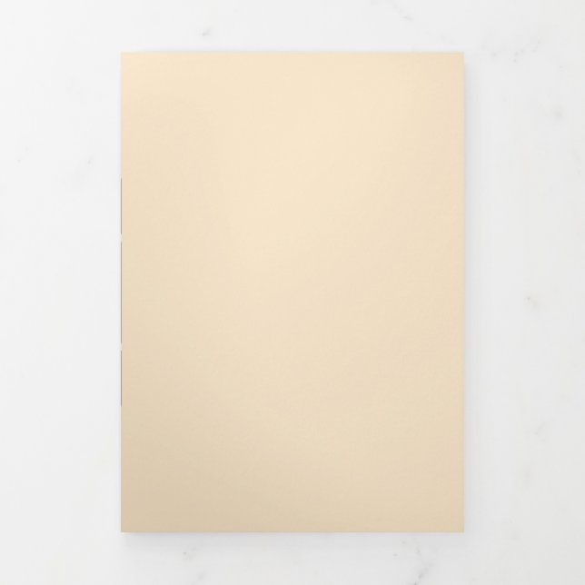Elegant, refined, sleek & minimalist Tri-Fold invitation (Cover)