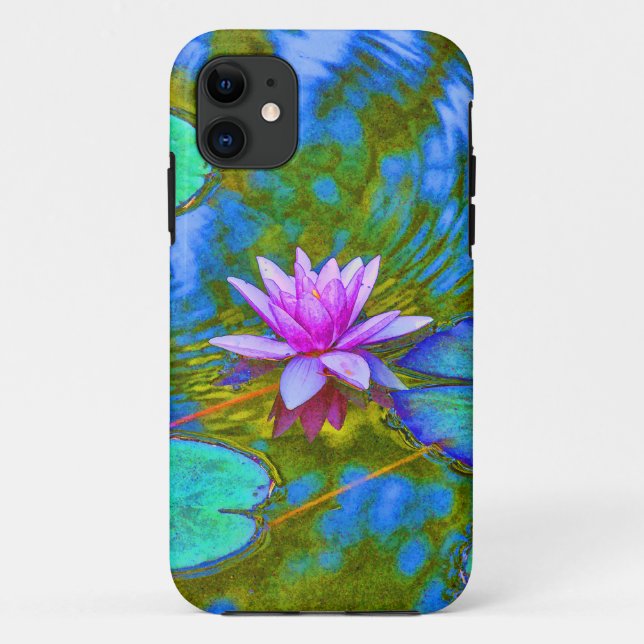 Elegant Reflections Pink Water Lily in Pond Case-Mate iPhone Case (Back)