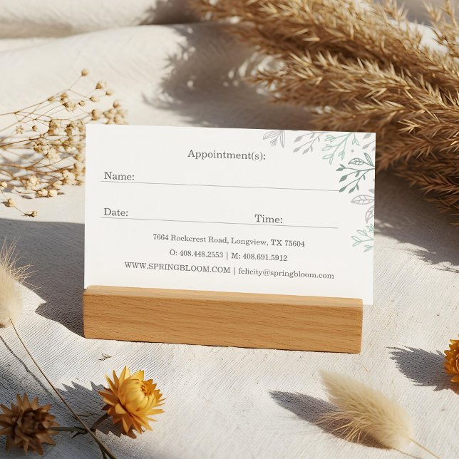 Elegant & Regal Dental Tooth Tree Logo Appointment Business Card (Elegant & Regal Dental Tooth Tree Logo Appointment Business Card)