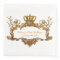 Elegant Regal Wedding Gold Text Paper Napkins