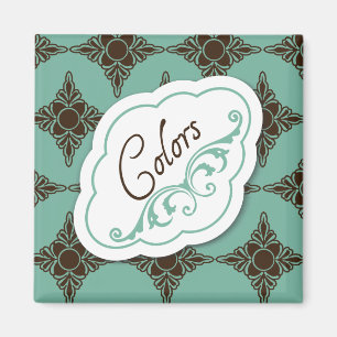 Elegant Regards "Colors" Laundry Label Magnet