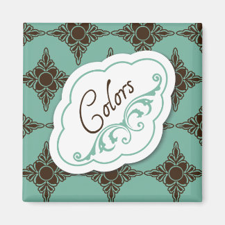 Elegant Regards "Colors" Laundry Label Magnet