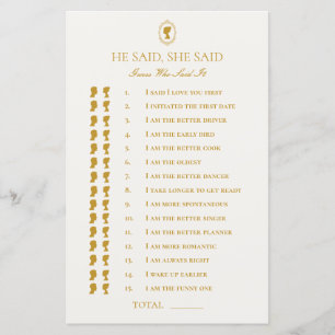 Elegant Regency Era Blue and Gold Bridal Shower