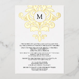 Elegant Rehearsal Dinner Invitation
