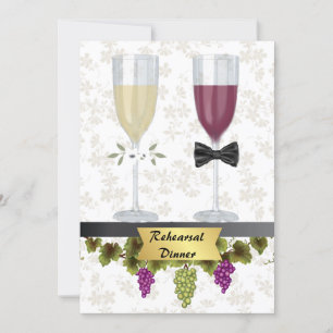 Elegant Rehearsal Dinner Invitation
