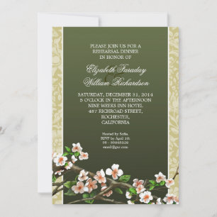elegant rehearsal dinner invitation