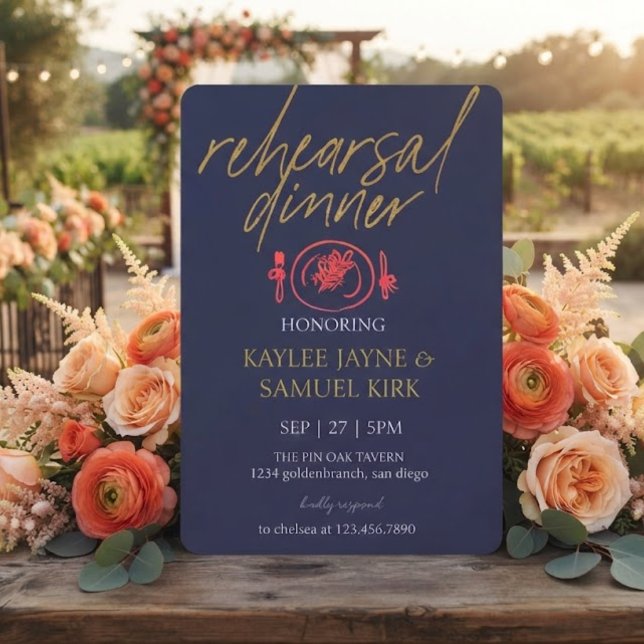 Elegant Rehearsal Dinner Invitation (Creator Uploaded)