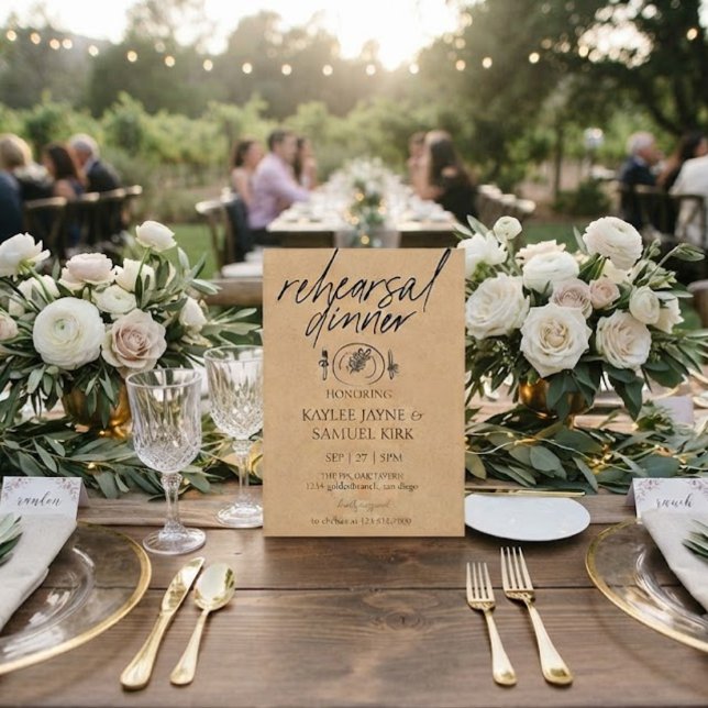 Elegant Rehearsal Dinner Invitation (Creator Uploaded)