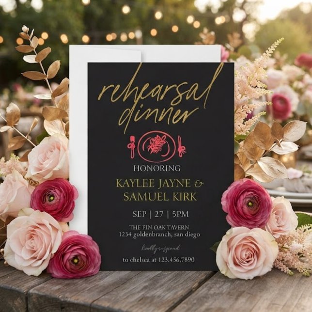 Elegant Rehearsal Dinner Invitation (Creator Uploaded)
