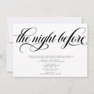 Elegant Rehearsal Dinner Invitation