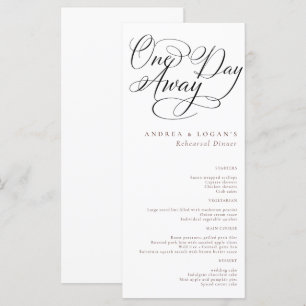 Elegant Rehearsal Dinner Menu