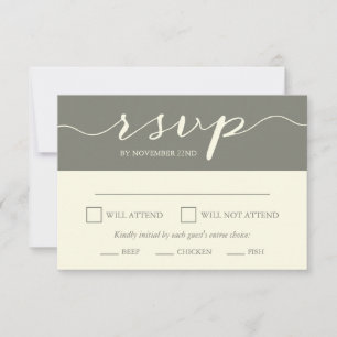 Elegant Rehearsal Dinner RSVP