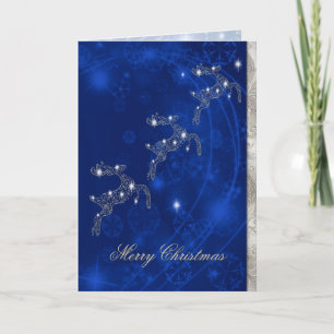 Elegant Reindeer Christmas Greeting Card