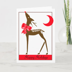 Elegant Reindeer Holiday Card