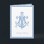 Elegant Religious Virgin Mary Floral Card<br><div class="desc">This is a beautiful traditional Catholic religious image of a symbol of the Blessed Virgin Mary,  Marian "M" with lilies.   All text and fonts may be modified to suit the occasion and recipient.</div>