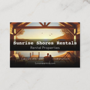 Elegant Rental Property Business Card Perfect 