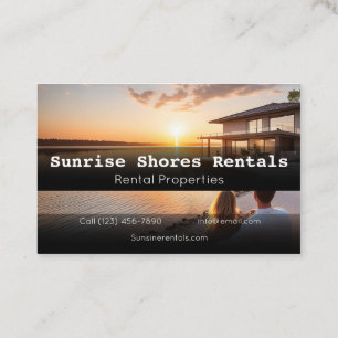 Elegant Rental Property Business Card Perfect 