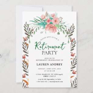 Elegant Retirement Celebration Invitation