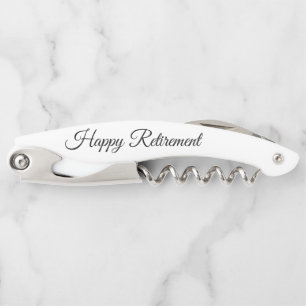 Elegant retirement gift personalised bottle opener