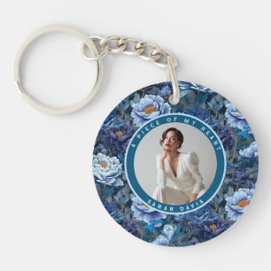 Elegant Retirement Gifts For Grandma Floral Peonie Key Ring