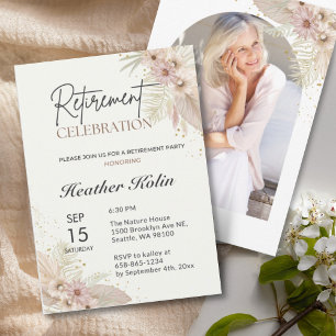 Elegant Retirement Party Card Online Printable