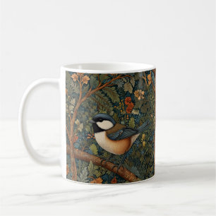 Elegant Retro Art Nouveau woodland bird Coffee Mug