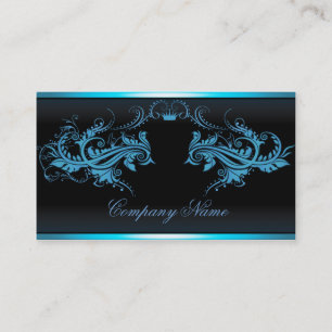 Elegant retro Black Business cards