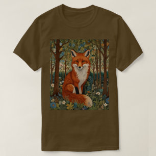 Elegant retro boho red fox woodland animal T-Shirt