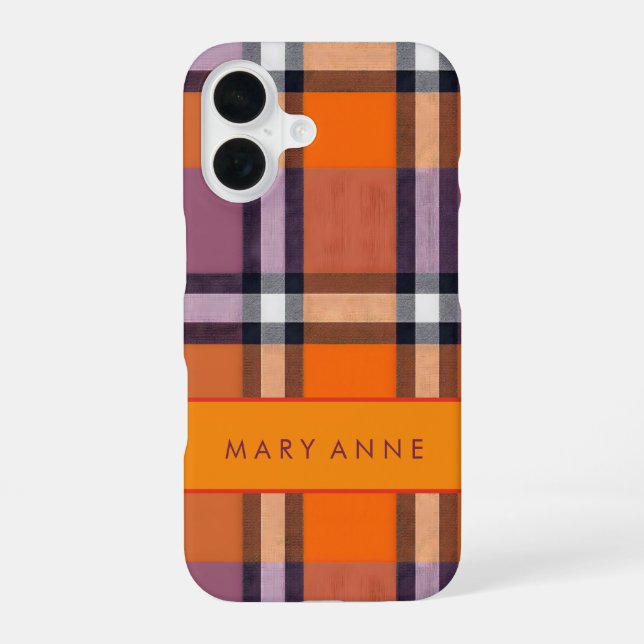 Elegant Retro Chequered Case (Back)