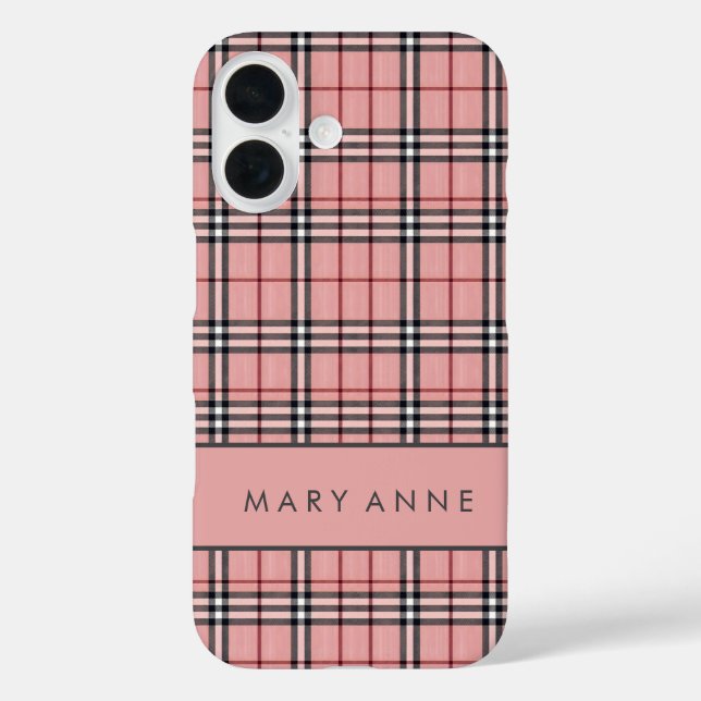 Elegant Retro Chequered Case (Back)