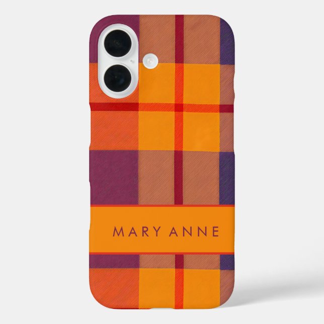 Elegant Retro Chequered Case (Back)