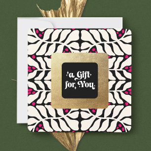Elegant Retro Christmas Gift Certificate